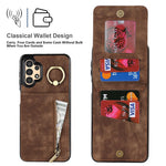 Samsung Galaxy A13 5G / A13 4G RFID-blokerende pung-etui med stativ i retro PU+TPU