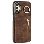 Samsung Galaxy A13 5G / A13 4G RFID-blokerende pung-etui med stativ i retro PU+TPU