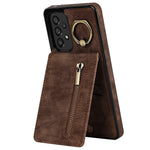 Samsung Galaxy A33 5G RFID-blockerande stativfodral Retro PU+TPU stötsäkert plånboksfodral
