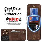 Samsung Galaxy A33 5G RFID-blockerande stativfodral Retro PU+TPU stötsäkert plånboksfodral