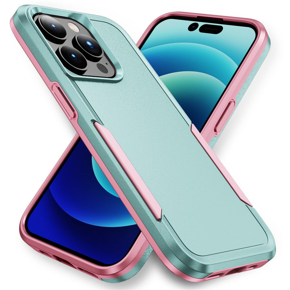 For iPhone 15 Pro PC+TPU Shockproof Phone Case Anti-drop Back Protector Cover