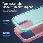 For iPhone 15 Pro PC+TPU Shockproof Phone Case Anti-drop Back Protector Cover