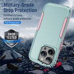 For iPhone 15 Pro PC+TPU Shockproof Phone Case Anti-drop Back Protector Cover