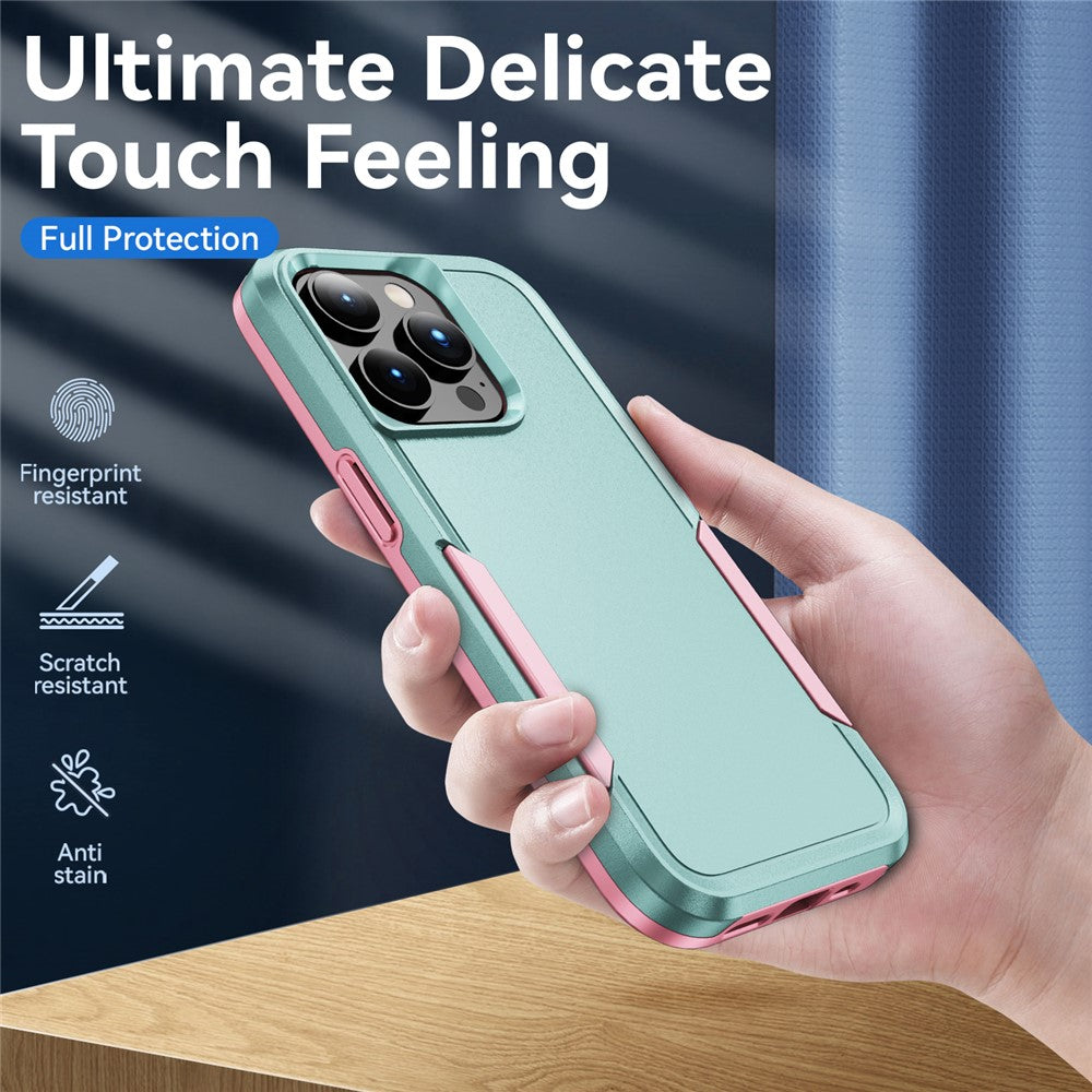 For iPhone 15 Pro PC+TPU Shockproof Phone Case Anti-drop Back Protector Cover