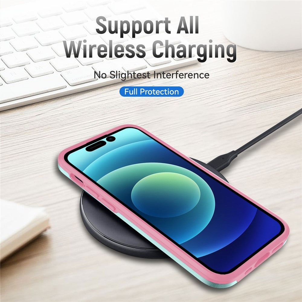 For iPhone 15 Pro PC+TPU Shockproof Phone Case Anti-drop Back Protector Cover
