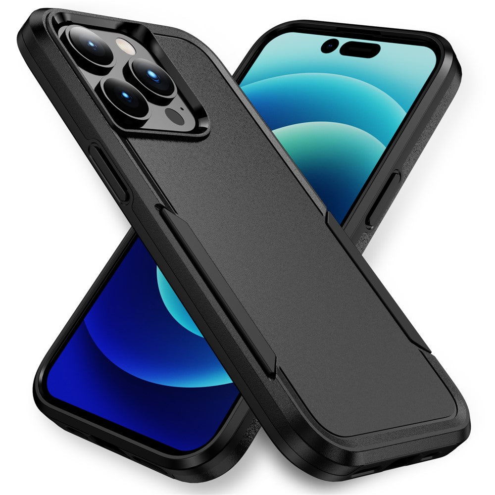 For iPhone 15 Pro PC+TPU Shockproof Phone Case Anti-drop Back Protector Cover