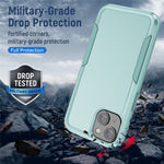 For iPhone 15 Plus Shockproof Phone Case Anti-fingerprint PC+TPU Back Cover