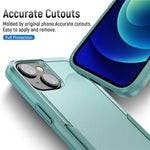 For iPhone 15 Plus Shockproof Phone Case Anti-fingerprint PC+TPU Back Cover