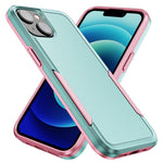 For iPhone 15 Plus Shockproof Phone Case Anti-fingerprint PC+TPU Back Cover