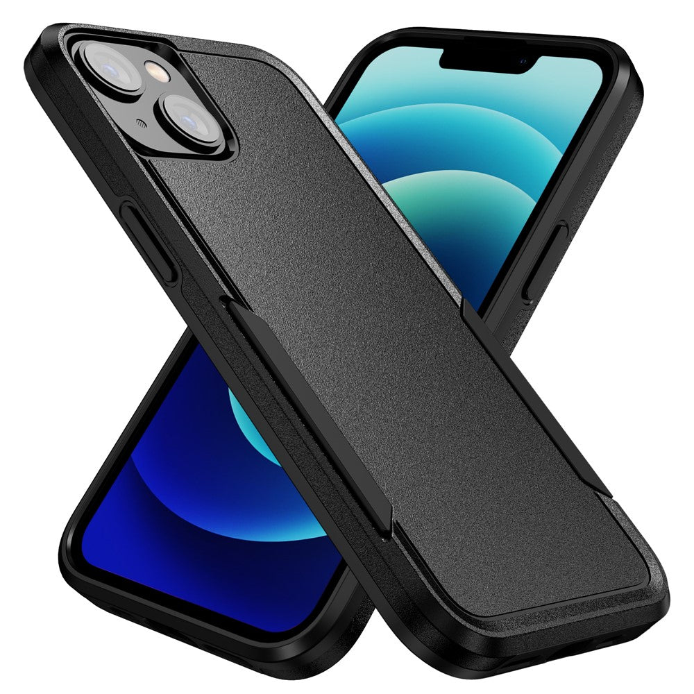 For iPhone 15 Plus Shockproof Phone Case Anti-fingerprint PC+TPU Back Cover