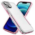 For iPhone 15 Plus Shockproof Phone Case Anti-fingerprint PC+TPU Back Cover