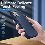For iPhone 15 PC+TPU Drop-proof Phone Case Anti-scratch Protection Cover