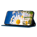 Card Slots Stand Phone Cover for iPhone 15 Plus, Flower Pattern Printing PU Leather Phone Case