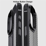 IPAKY Carbon Fiber Texture Phone Case for iPhone 15 Pro , TPU + PC Protective Phone Cover