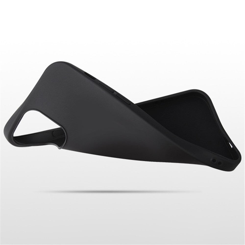 For iPhone 15 Plus Soft TPU Phone Case Matte Finish Coating Anti-Scratch Back Cover
