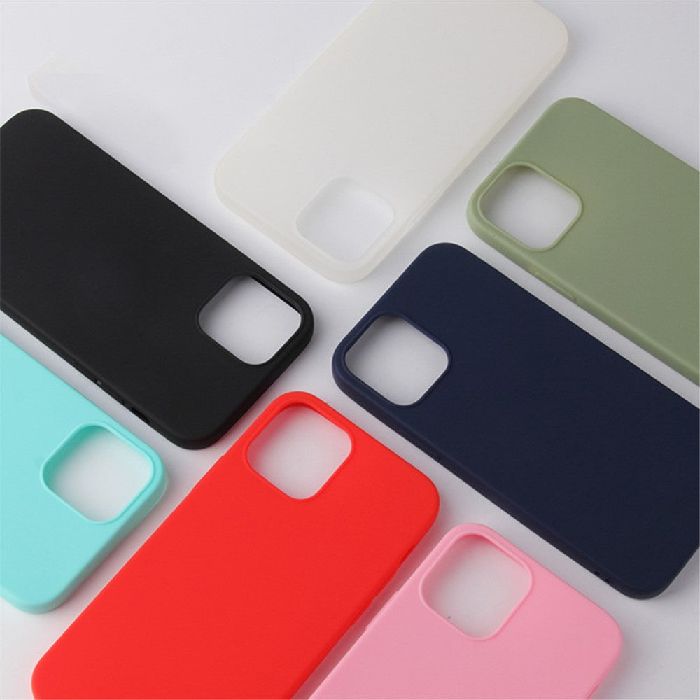 For iPhone 15 Plus Soft TPU Phone Case Matte Finish Coating Anti-Scratch Back Cover