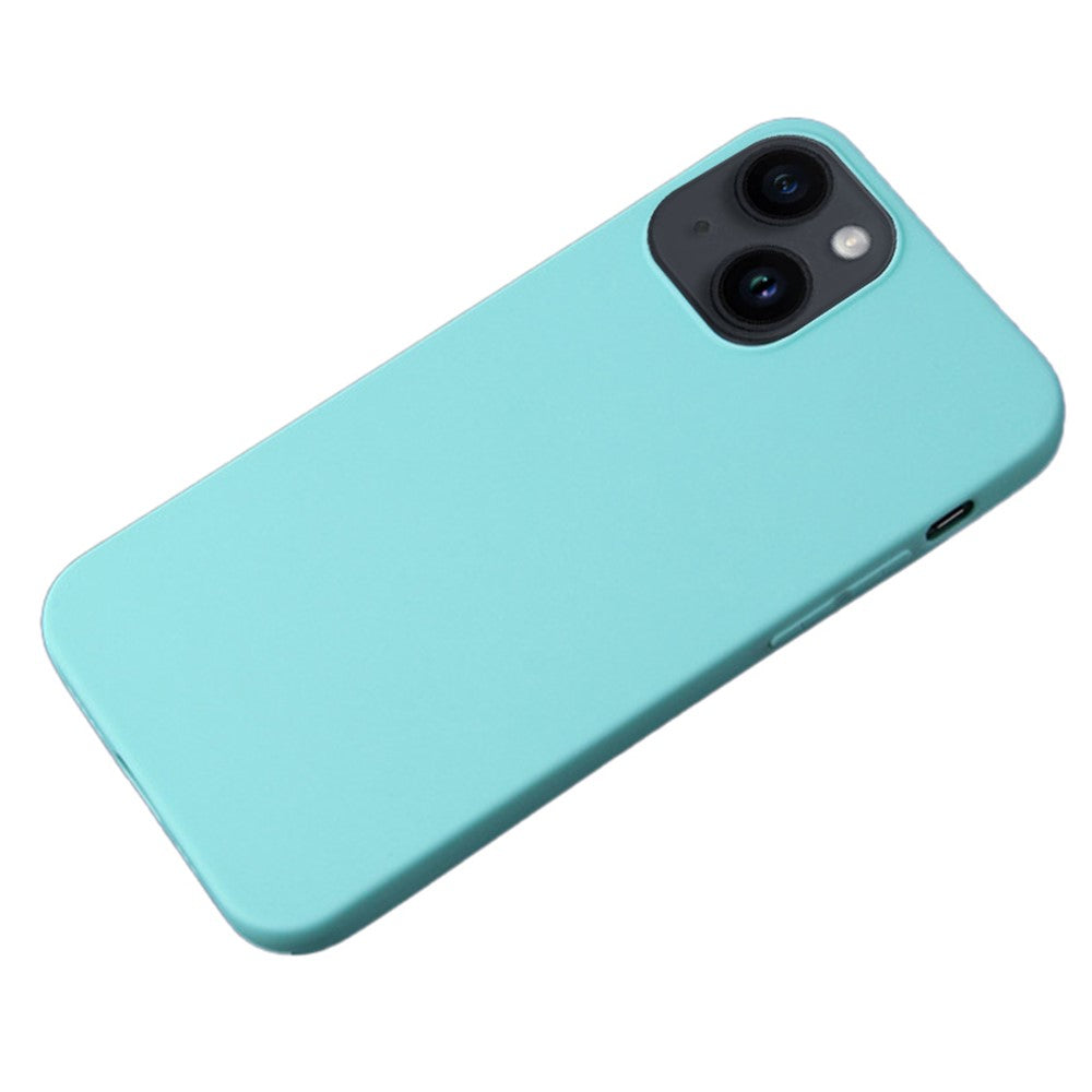 For iPhone 15 Plus Soft TPU Phone Case Matte Finish Coating Anti-Scratch Back Cover