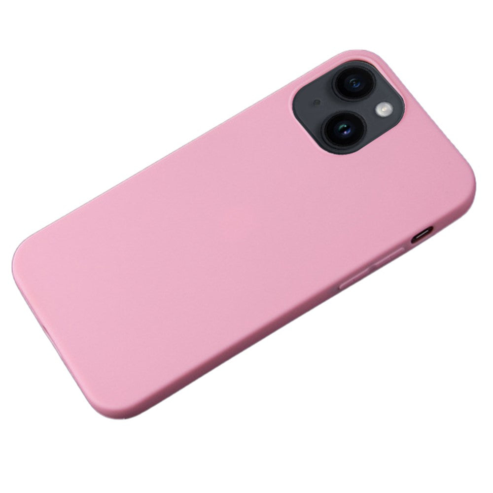 For iPhone 15 Plus Soft TPU Phone Case Matte Finish Coating Anti-Scratch Back Cover