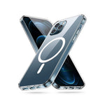 For iPhone 15 Pro Compatible with MagSafe Transparent TPU Phone Cover Scratch Resistant Back Case