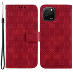 Leather Stand Cover for Huawei nova Y61 4G Double 8-Shape Imprint Phone Case with Wallet