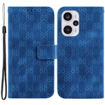 Xiaomi Poco F5 5G / Redmi Note 12 Turbo Läderplånboksfodral med Dubbelt 8-Formigt Tryck mobilskal