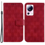 For Xiaomi 13 Lite / Civi 2 5G Double 8-Shape Imprint Leather Anti-scratch Shell Wallet Stand Phone Cover