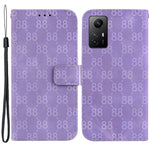 For Xiaomi Redmi Note 12S 4G Double 8-Shape Imprint Full Protection Phone Case Leather Wallet Stand Cover