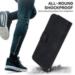 For Xiaomi Redmi 12 4G Foldable Stand Phone Cover Double 8-Shape Imprinted Leather Wallet Case