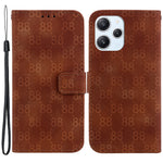 For Xiaomi Redmi 12 4G Foldable Stand Phone Cover Double 8-Shape Imprinted Leather Wallet Case