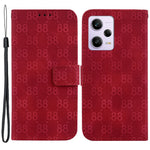 For Xiaomi Poco X5 Pro 5G / Redmi Note 12 Pro Speed 5G / Note 12 Pro 5G Double 8-Shape Imprint Wallet Cover Leather Stand Phone Case