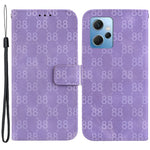 For Xiaomi Redmi Note 12 4G Shockproof Case Double 8-Shape Imprinted PU Leather Wallet Phone Cover