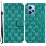 For Xiaomi Redmi Note 12 4G Shockproof Case Double 8-Shape Imprinted PU Leather Wallet Phone Cover