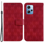 For Xiaomi Redmi Note 12 4G Shockproof Case Double 8-Shape Imprinted PU Leather Wallet Phone Cover
