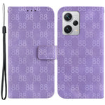 Anti-Scratch Phone Case for Xiaomi Redmi Note 12 Pro+ 5G Double 8-Shape Imprinted PU Leather Wallet Phone Cover