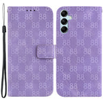 Pungtelefoncover til Samsung Galaxy M54 5G / F54 5G Anti-Drop Dobbelt 8-formet Præget PU-læder Flip Cover