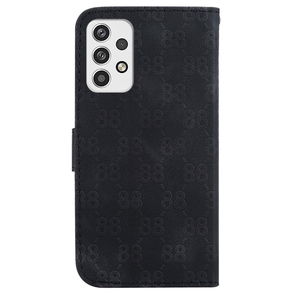 For Samsung Galaxy A23 5G (Global Version) / A23 4G Leather Wallet Case Stand Double 8-Shape Imprint Phone Cover