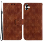 For Samsung Galaxy A04e 4G / F04 4G / M04 4G Drop-proof Stand Leather Wallet Cover Double 8-Shape Imprint Phone Case