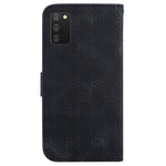 Til Samsung Galaxy A03s (166.5mm) Stilfuldt Dobbelt 8-Formet Imprint Pung-Cover Læder Stand Telefoncover