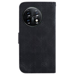 For OnePlus 11 5G Slim-Fit Leather Phone Shell Double 8-Shape Imprinted Cover Wallet Stand Case