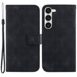 PU Leather Case for Samsung Galaxy S23+ , 8-Shape Imprinted Stand Folio Flip Wallet Phone Cover