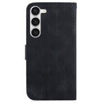 PU Leather Case for Samsung Galaxy S23+ , 8-Shape Imprinted Stand Folio Flip Wallet Phone Cover