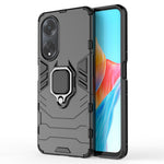 For Oppo A98 5G / A1 5G Ring Holder Kickstand Back Cover TPU+PC Shockproof Phone Case