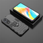 For Oppo A98 5G / A1 5G Ring Holder Kickstand Back Cover TPU+PC Shockproof Phone Case