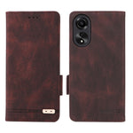 For Oppo A78 4G Hardware Decor Anti-drop Phone Case PU Leather Wallet Stand Cover