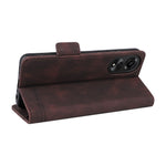 For Oppo A78 4G Hardware Decor Anti-drop Phone Case PU Leather Wallet Stand Cover