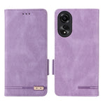 For Oppo A78 4G Hardware Decor Anti-drop Phone Case PU Leather Wallet Stand Cover