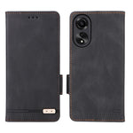 For Oppo A78 4G Hardware Decor Anti-drop Phone Case PU Leather Wallet Stand Cover