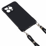 For iPhone 12 Pro Shockproof TPU Cover Four Corner Thickened Dustproof Phone Case with 150cm Hanging Rope