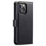 DG.MING For iPhone 15 Pro Phone Case Shockproof Split Leather Detachable Magnetic Phone Shell Wallet Stand Cover