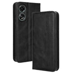 Stand Wallet Phone Case for Oppo A78 4G , Retro PU Leather + TPU Protective Phone Cover